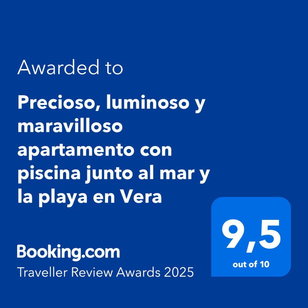 Precioso, Luminoso Y Maravilloso Con Piscina Junto Al Mar Y La Playa En Vera